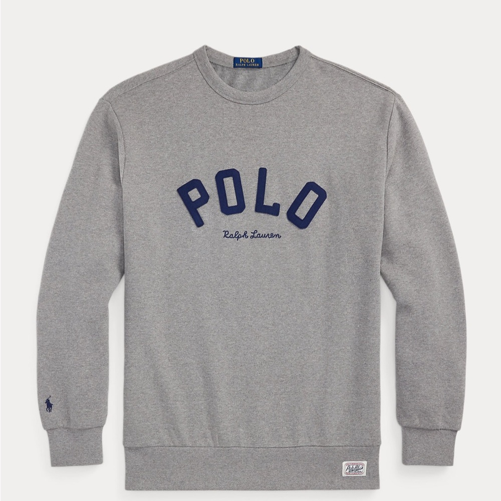 Polo by Ralph Lauren Gray RL Fleece Logo Sweatshirt